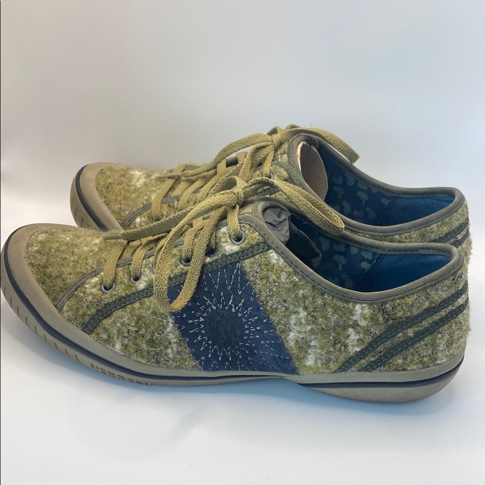 Merrell Women's Star Wool Olive Casual Sneakers Size 8 1/2 - Picture 2 of 10